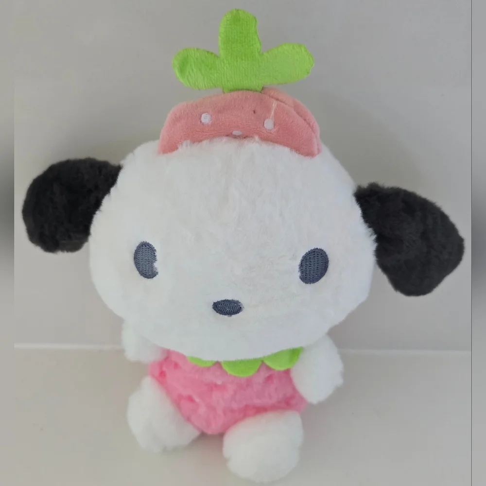Sanrio Pochacco Strawberry Plush Stuffed Animal‎ 10 Inches